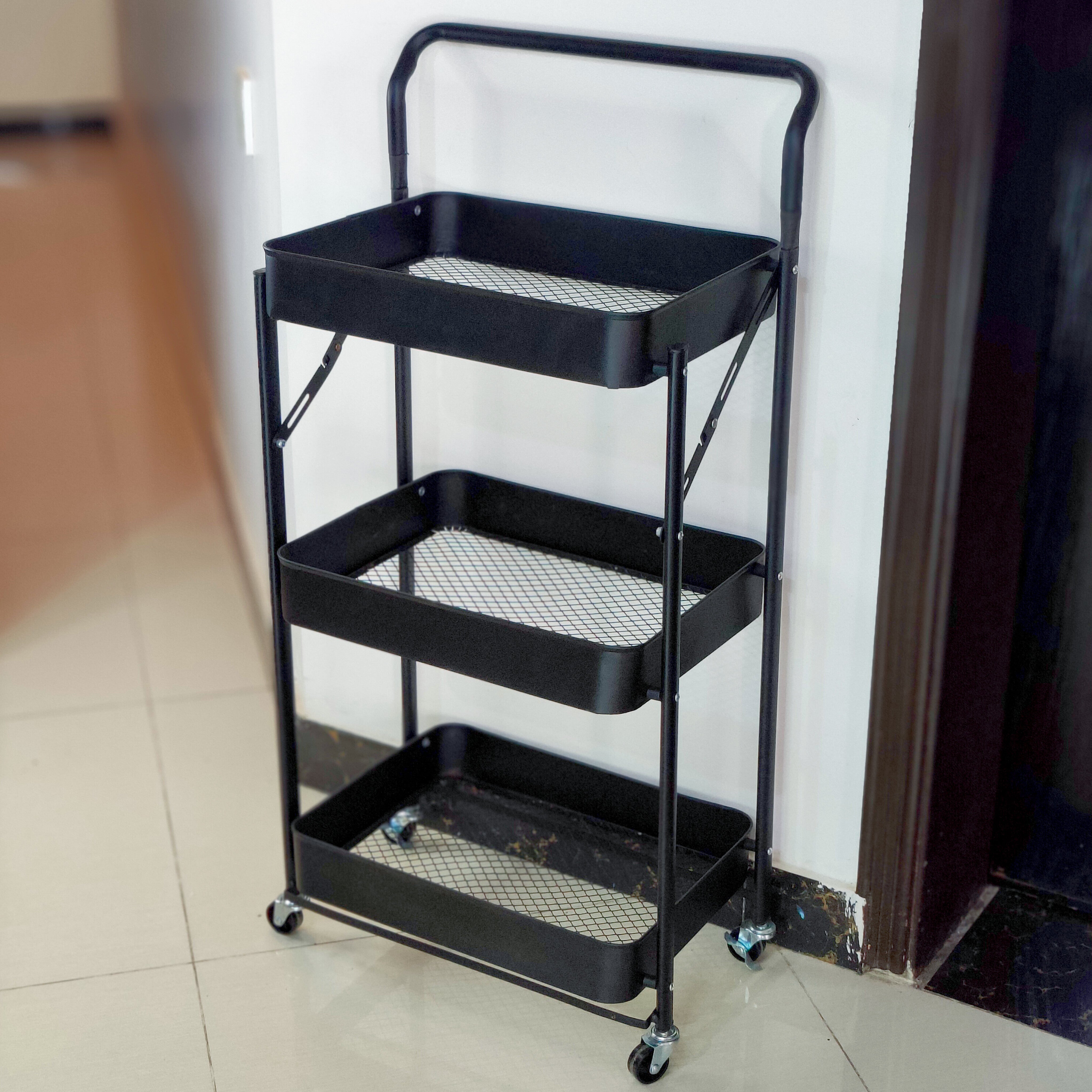 FOLDABLE METAL TROLLEY