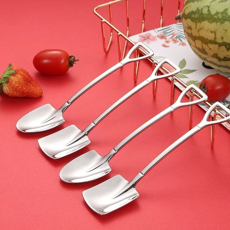 (🔥Hot Sale NOW- SAVE 48% OFF)Stainless Steel Shovel Spoon(BUY 2 SETS GET FREE SHIPPING)