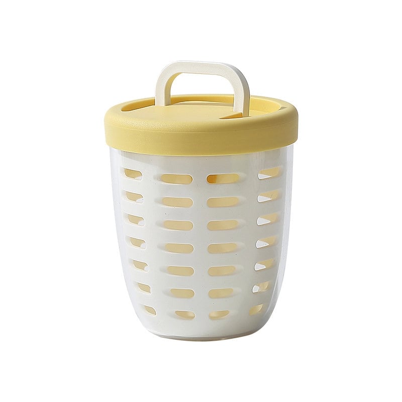 Leachable Fruit Cup With Fork Portable Picnic Box Large Capacity Storage Poke Plastic Cup Sealed Leakproof Salad Box