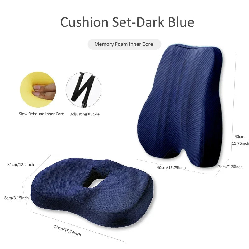 Memory Foam Seat & Back Cushion