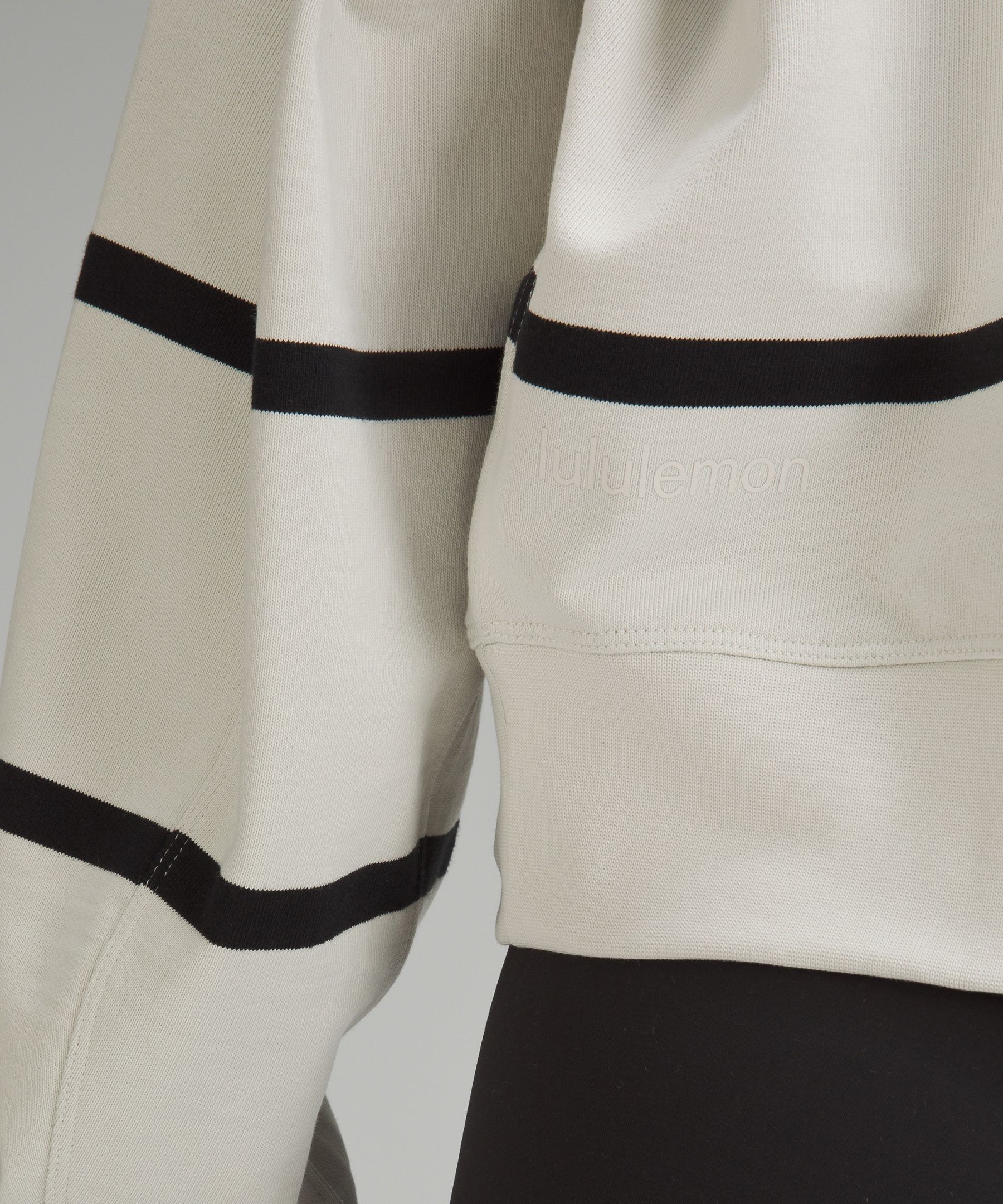 Perfectly Oversized Cropped Crew Stripe