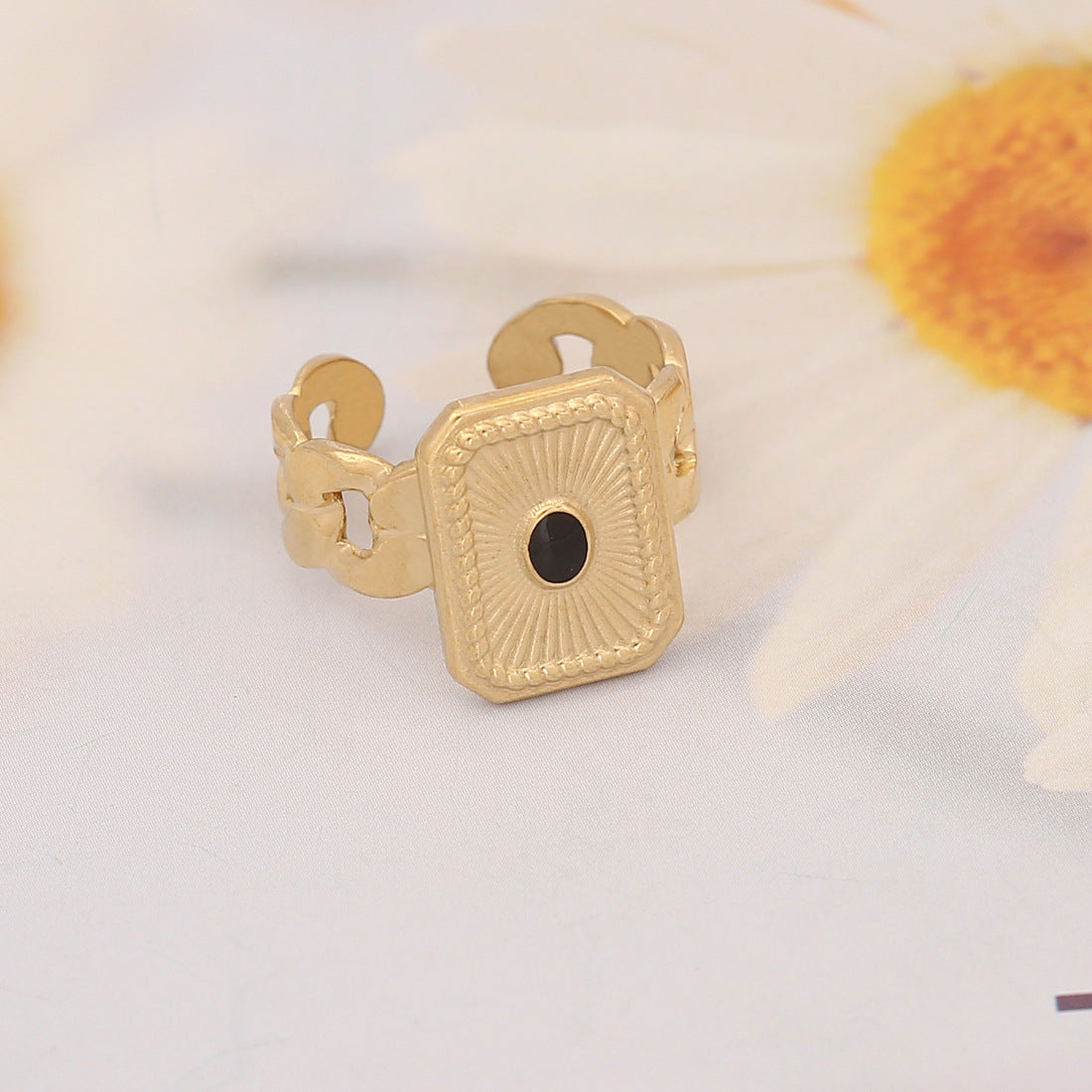 Women Heart Animal Metal Geometric Stainless Steel Rings