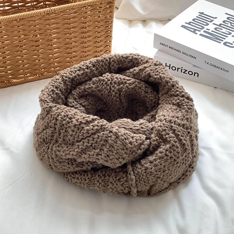 Unisex Retro Classic Style Solid Color Polyester Scarf