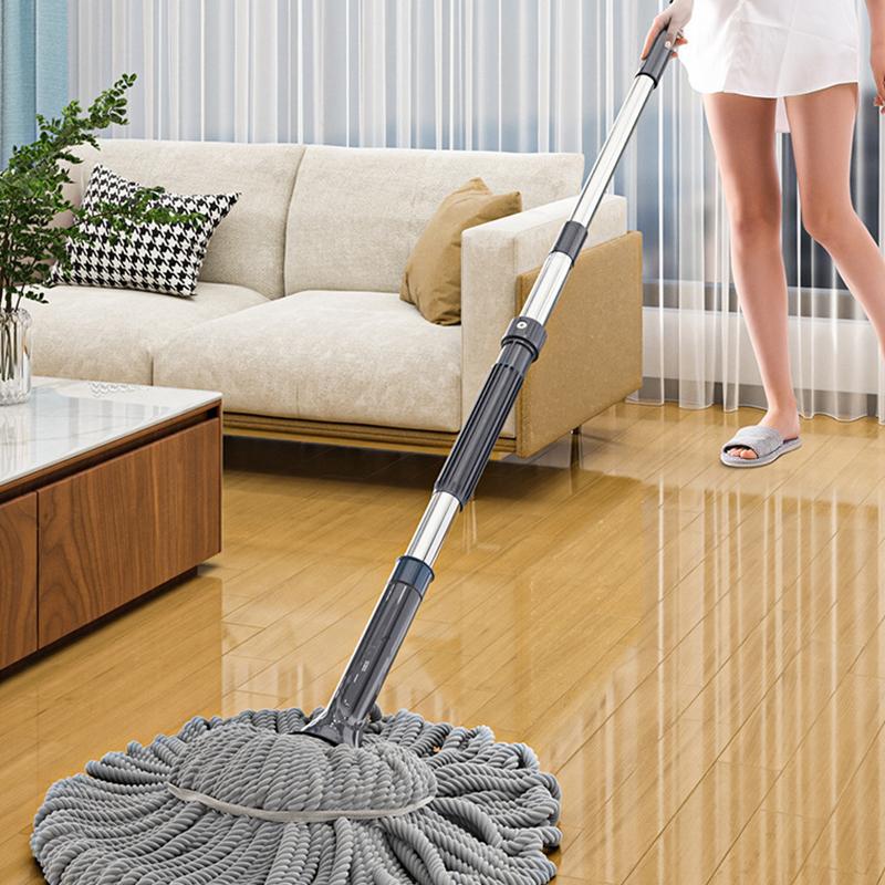 MICROFIBRE TWISTED SQUEEZER MOP WITH STAINLESS STEEL ROD