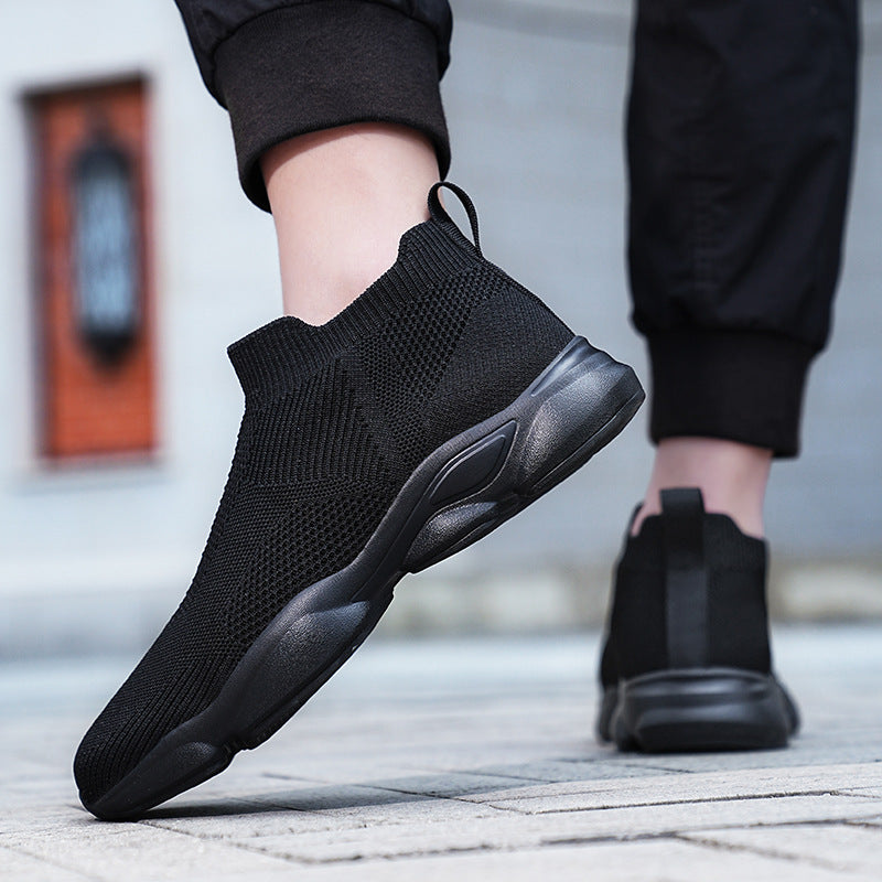 Men's Fly-Woven High-Top Breathable Casual Shoes