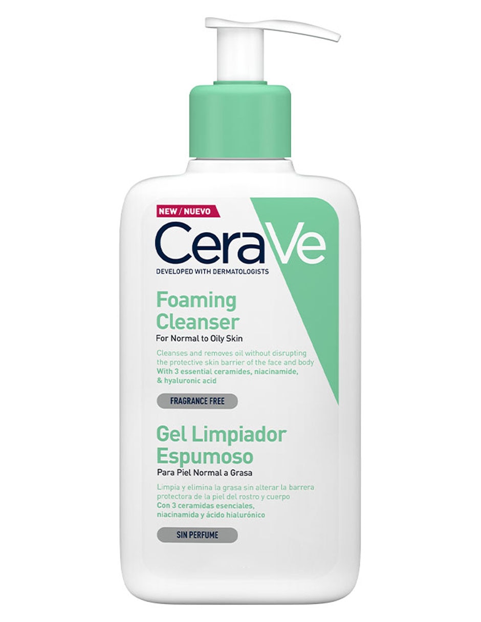 Limpiador de facial gel limpiador espumoso Cerave para acné