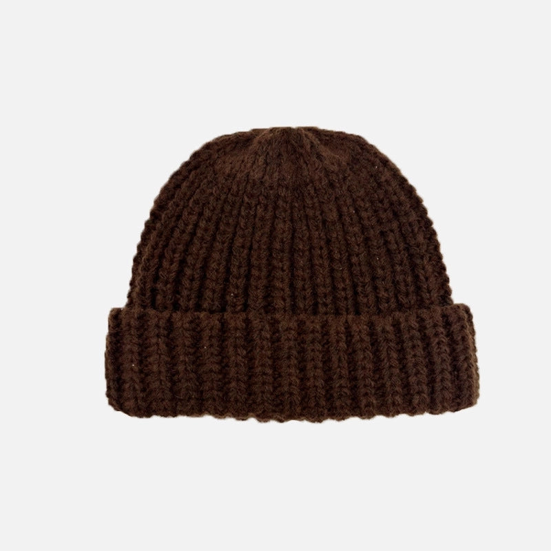 Women's Elegant Basic Solid Color Eaveless Wool Cap
