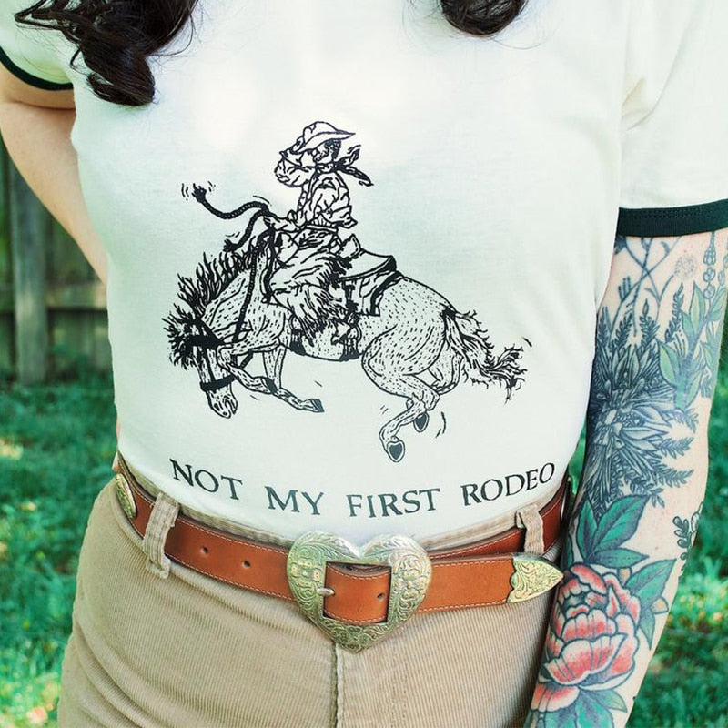 Not My First Rodeo Ringer Tee