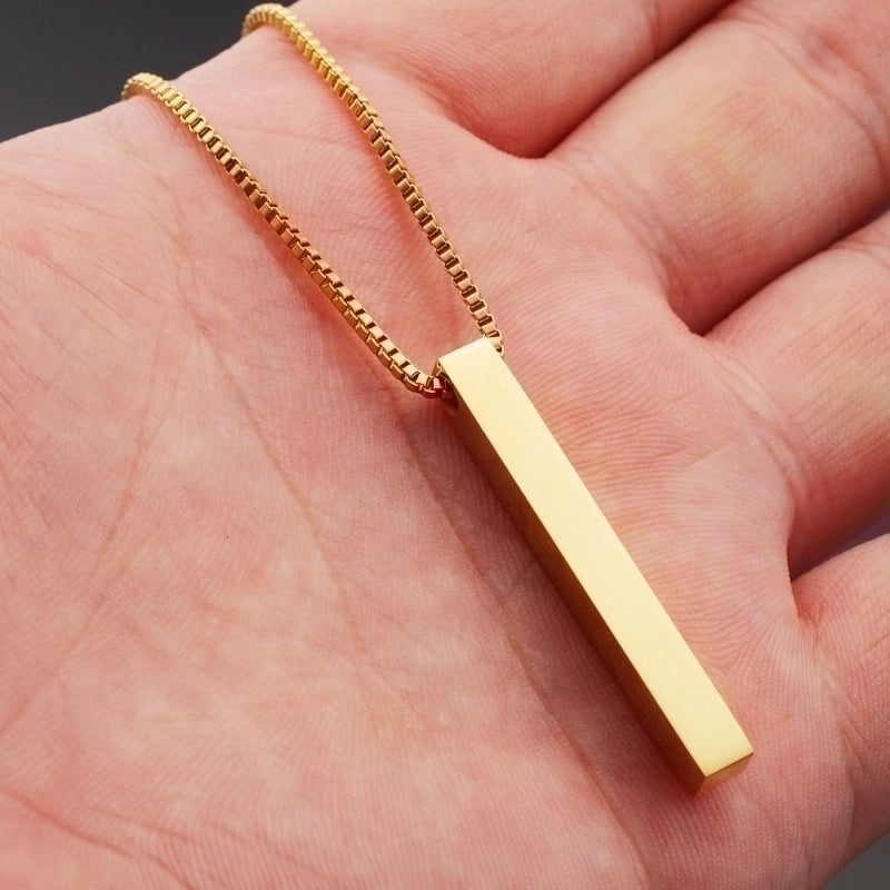 Stainless Steel 18K Gold Plated Basic Modern Style Plating Geometric None Pendant Necklace