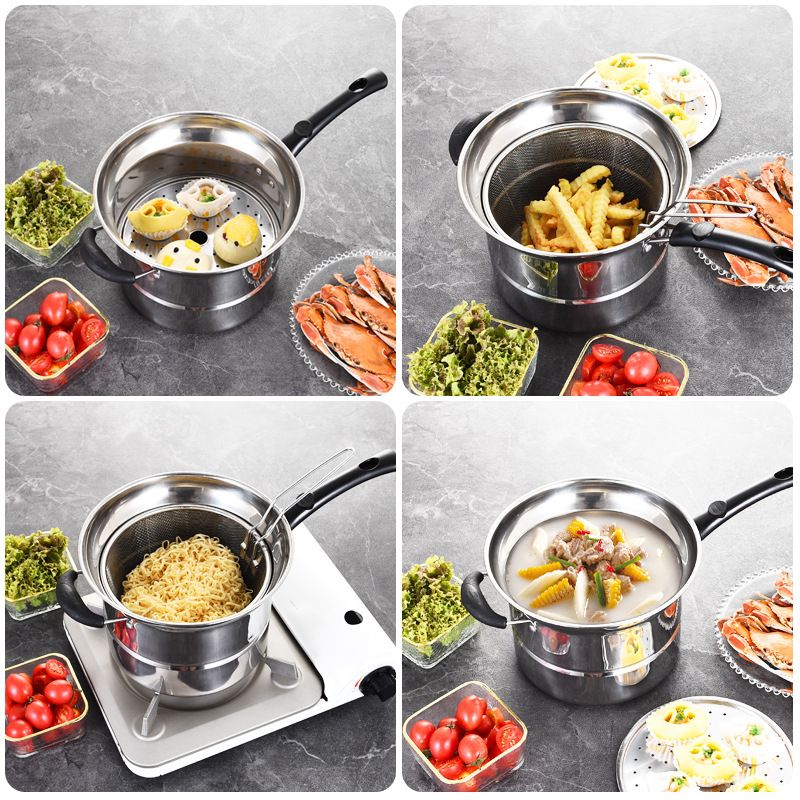 Multipurpose Stainless Steel Saucepan