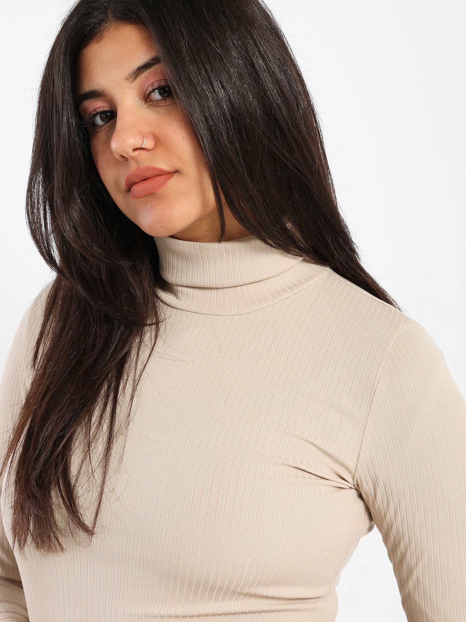 Turtle Neck Long Sleeves Top
