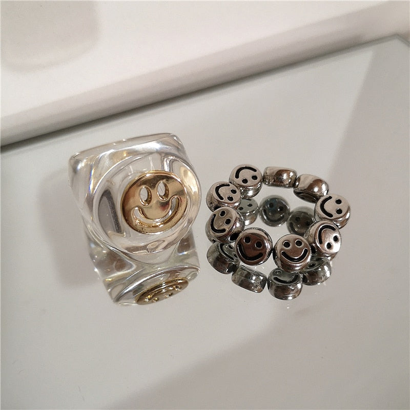 Happy Face Rings
