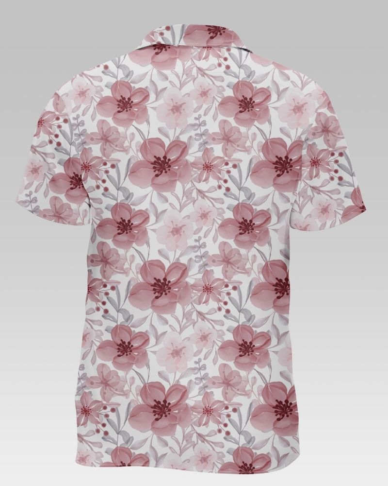 Ruby Flowers Print Shirt For Men