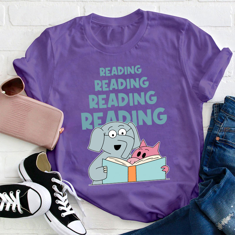 Reading Reading Reading Teacher T-Shirt