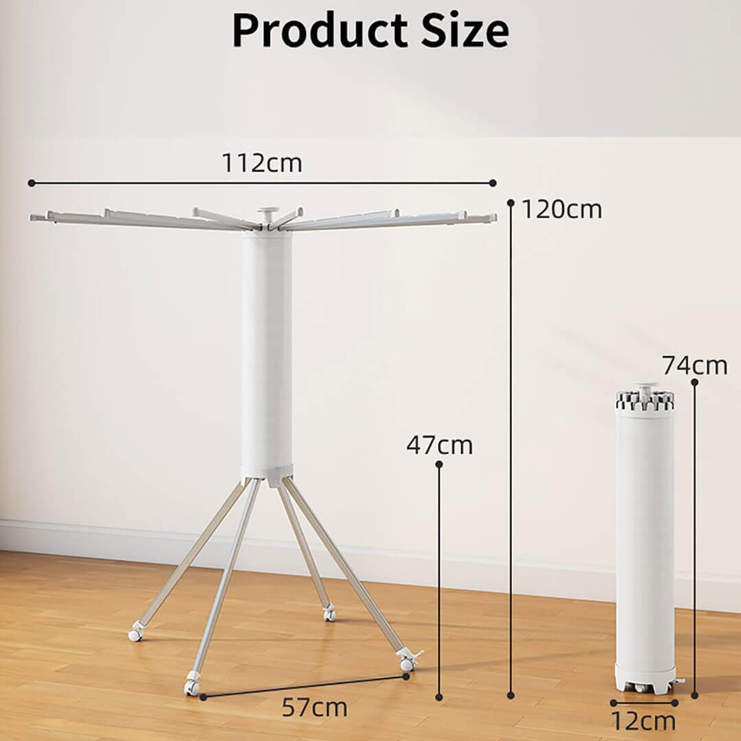 Double-Tier Cloth Stand with Aluminum Hangers