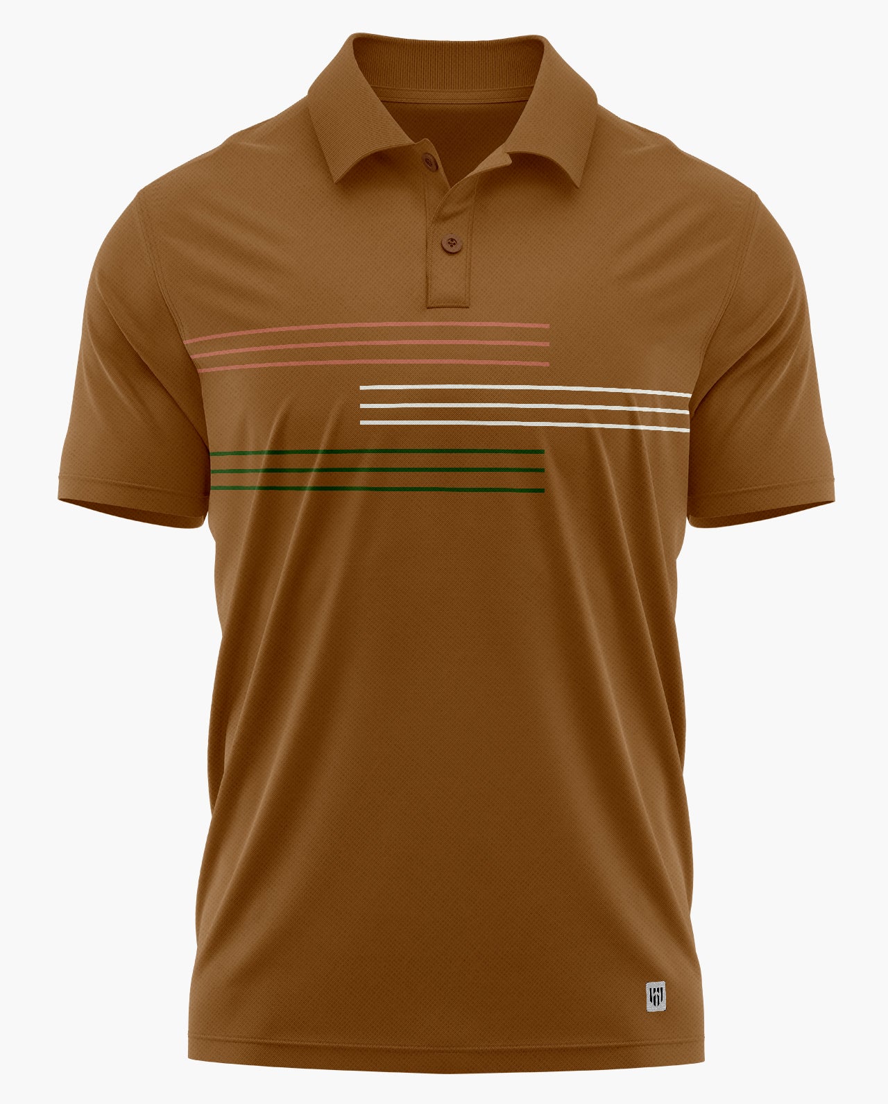 Tricolour Stripe Polo T-shirt