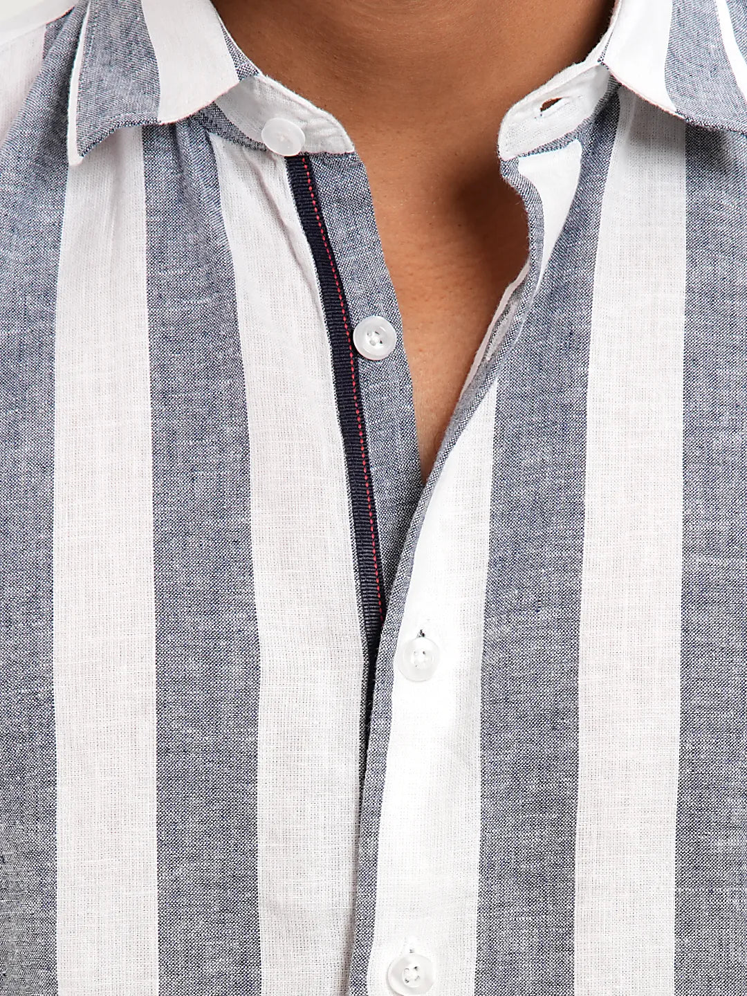 Men's Ash Stripe Full Sleeve Casual Shirt