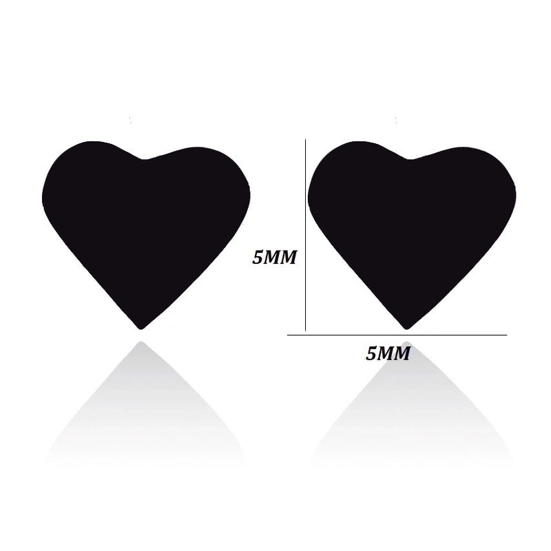 Fashion Heart 304 Stainless Steel No Inlaid 18K Gold Plated Ear Studs