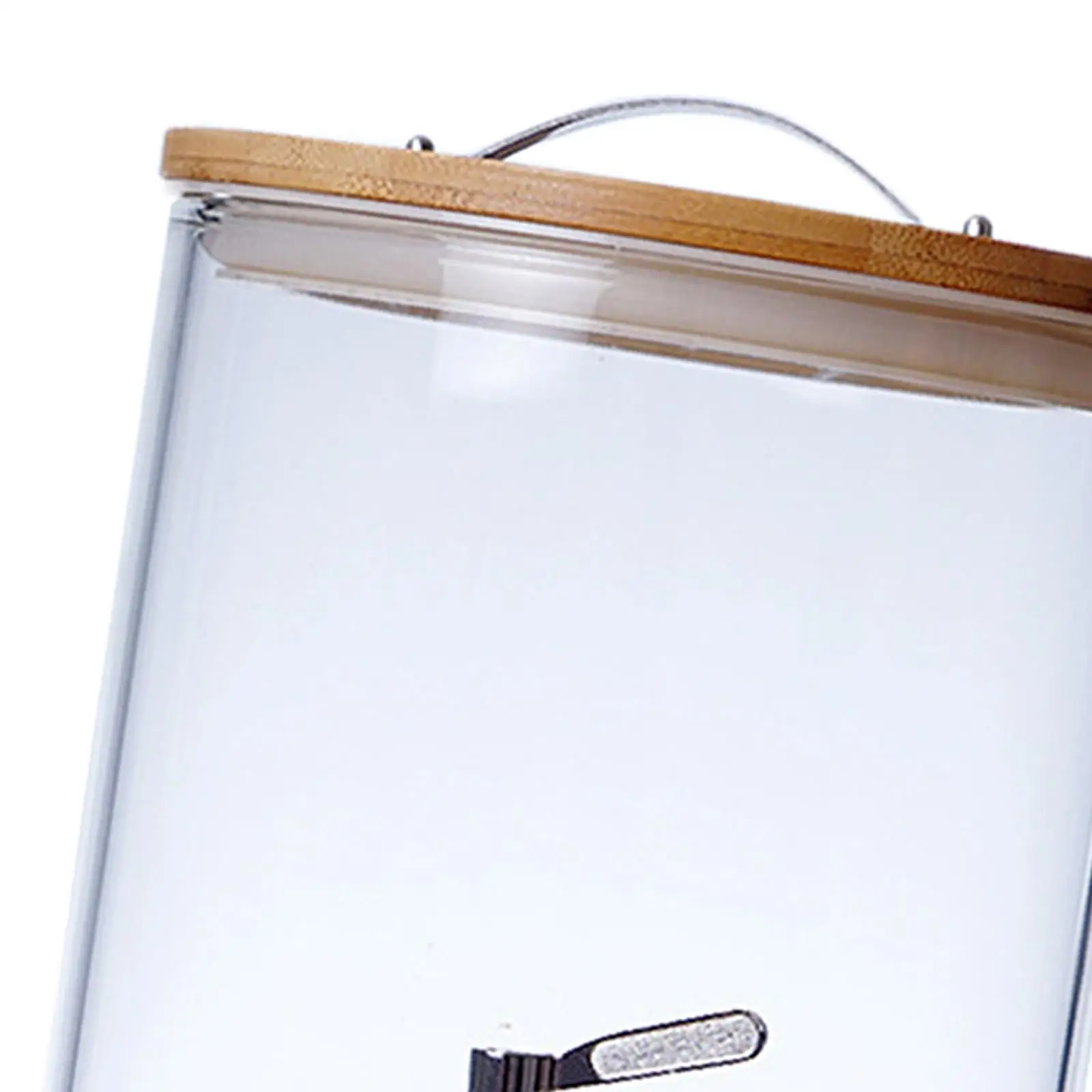 ELEGANT GLASS BEVERAGE DISPENSER JAR WITH LID
