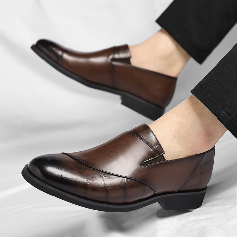 Men's Leather Fashion Lazy Loafers Casual Shoes