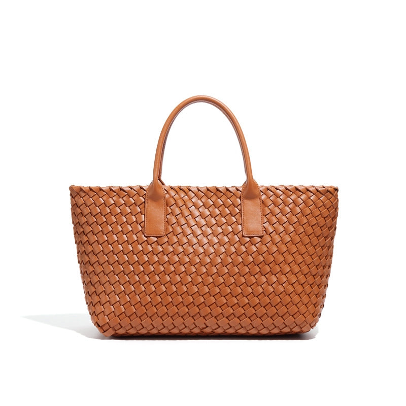 Women's Woven Bag Summer New Light Luxury Large Capacity Vegetable Basket Bag Fashion Casual Versatile High Quality Handbag For Women