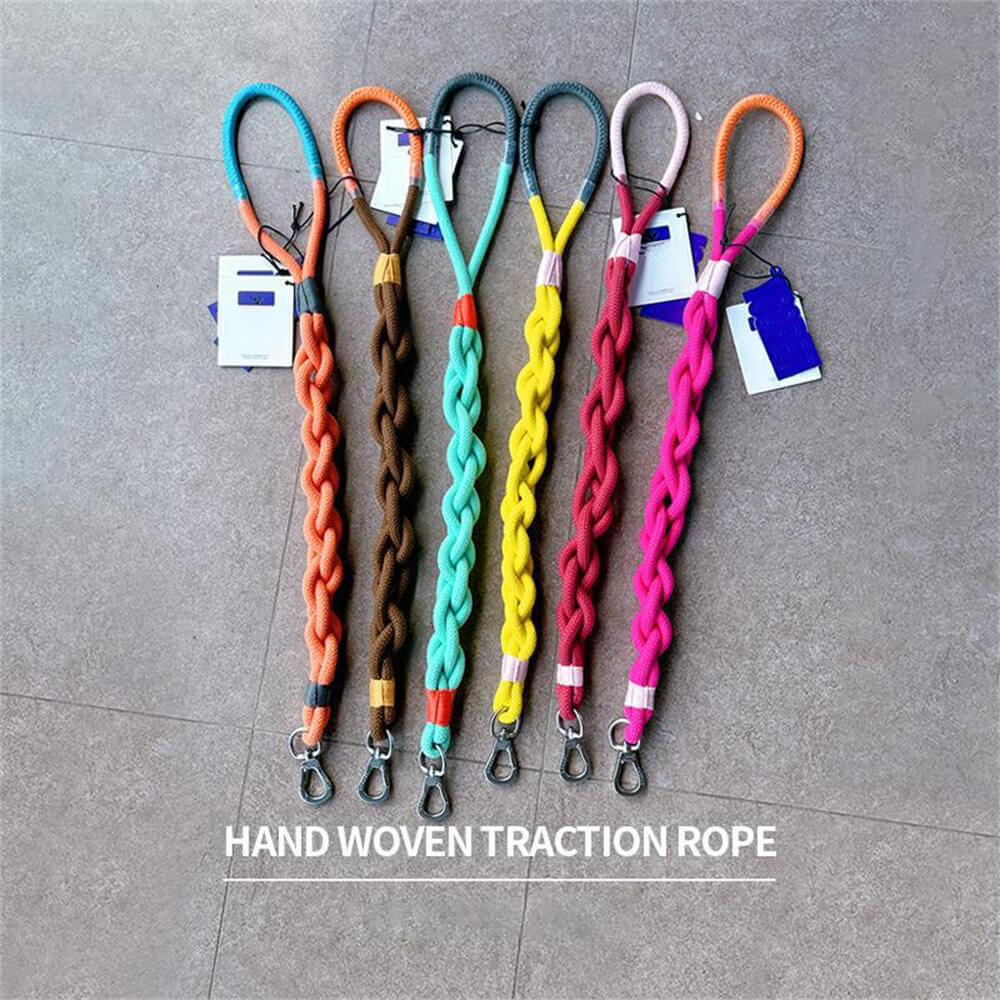 Hand-Woven Dog Traction Rope - Thick and Durable for Comfortable Walks