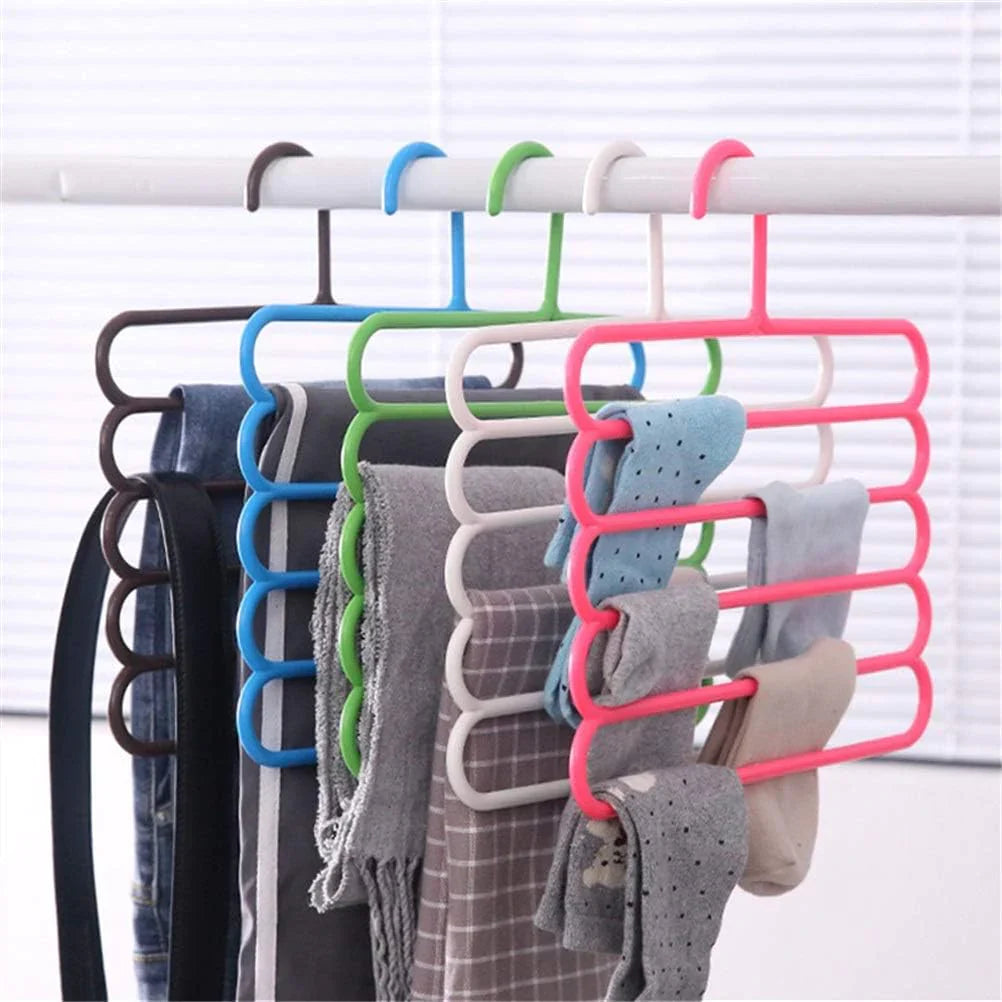 5 Layer Trouser Hanger Pack Of 2