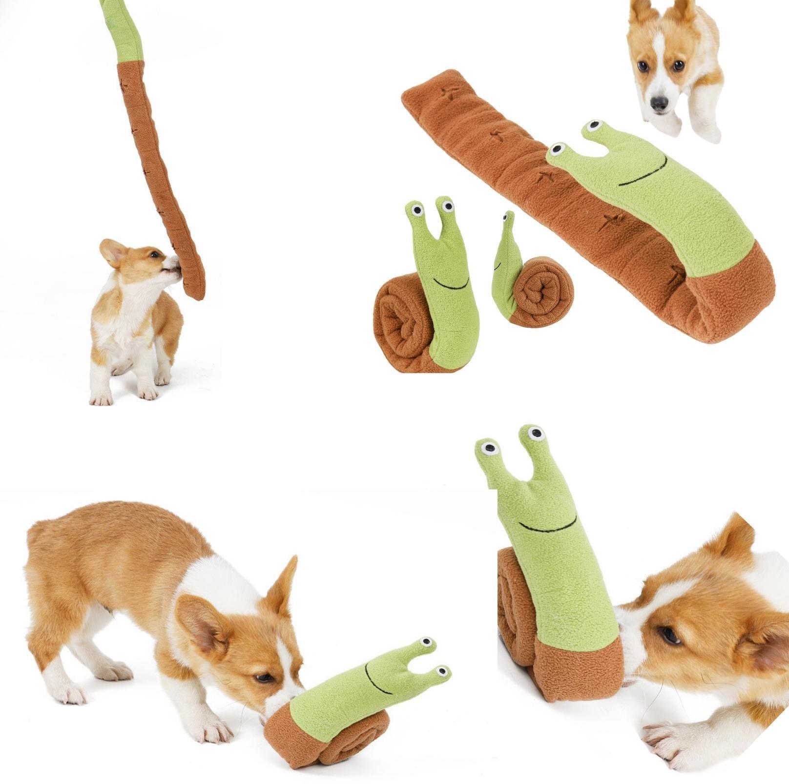 Snail Style Pet Snuffling Toy Dog Intelligence and Slow-Eating Training Toy