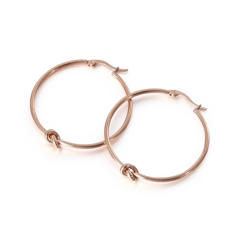 Fashion Geometric Plating Titanium Steel 18K Gold Plated Earrings