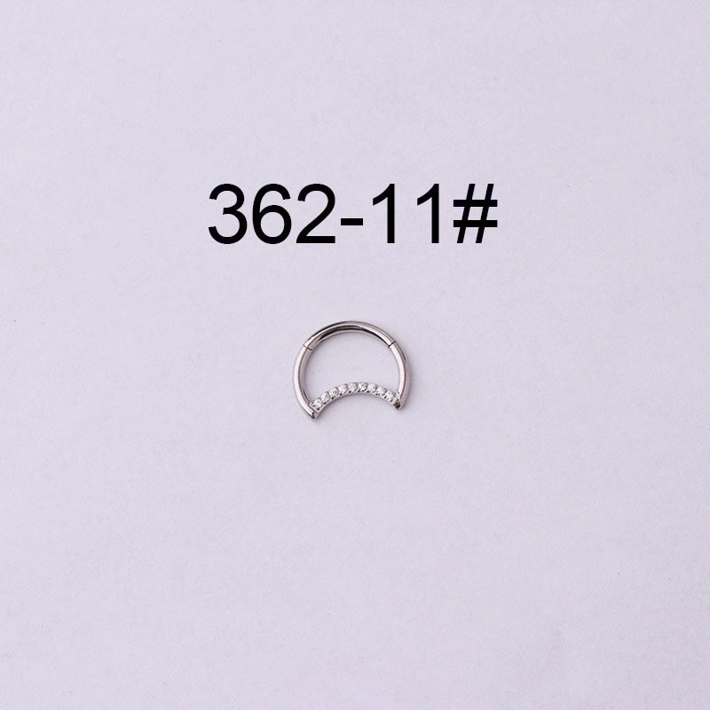 Nose Rings & Studs Fashion Water Droplets 316L Stainless Steel  Plating