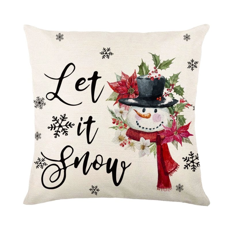 Casual Vacation Letter Linen Pillow Cases