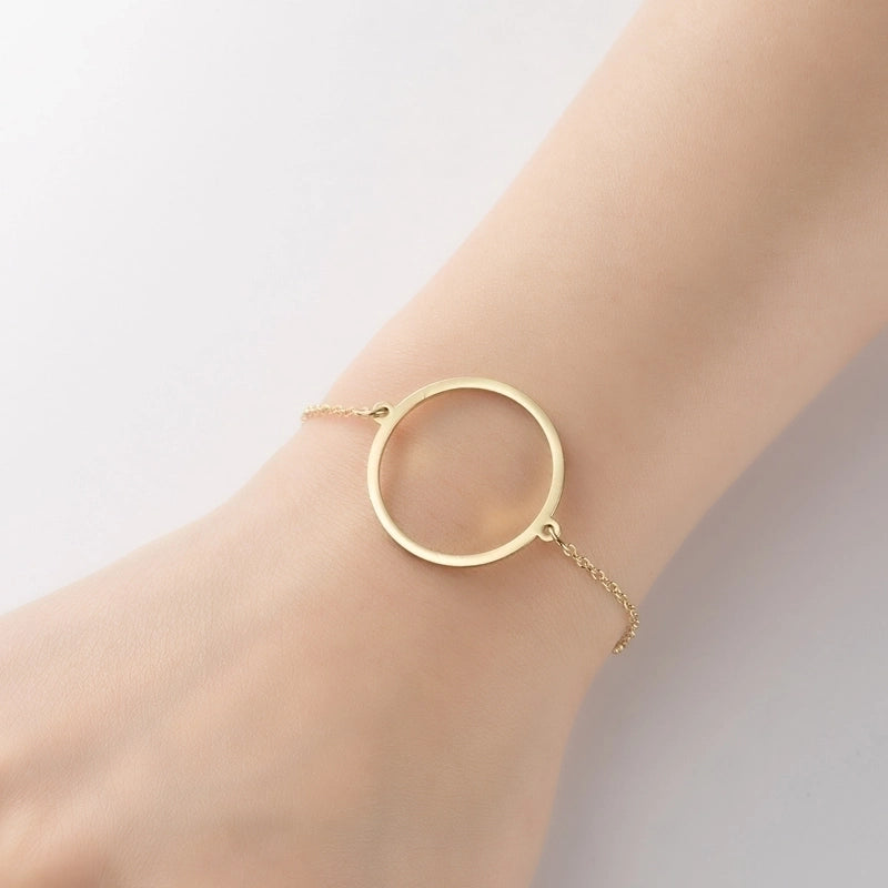 Fashion Leaf Star 201 Stainless Steel 18K Gold Plated Bracelets In Bulk