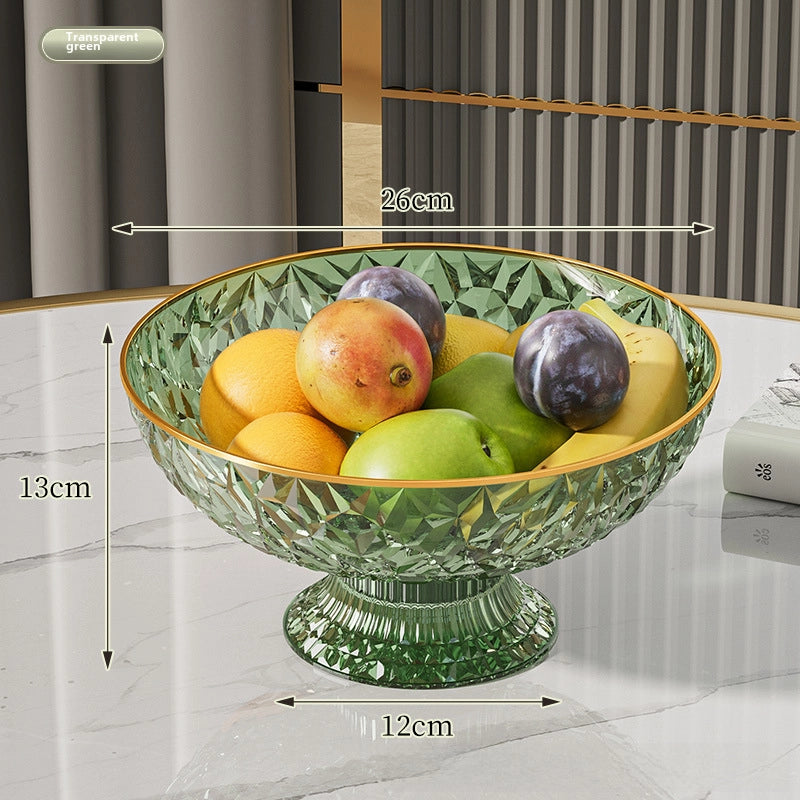 Fruit Plate Home Living Room Coffee Table New High-looking Modern Light Luxury Style Draining Tray Dried Fruit Snack Plate