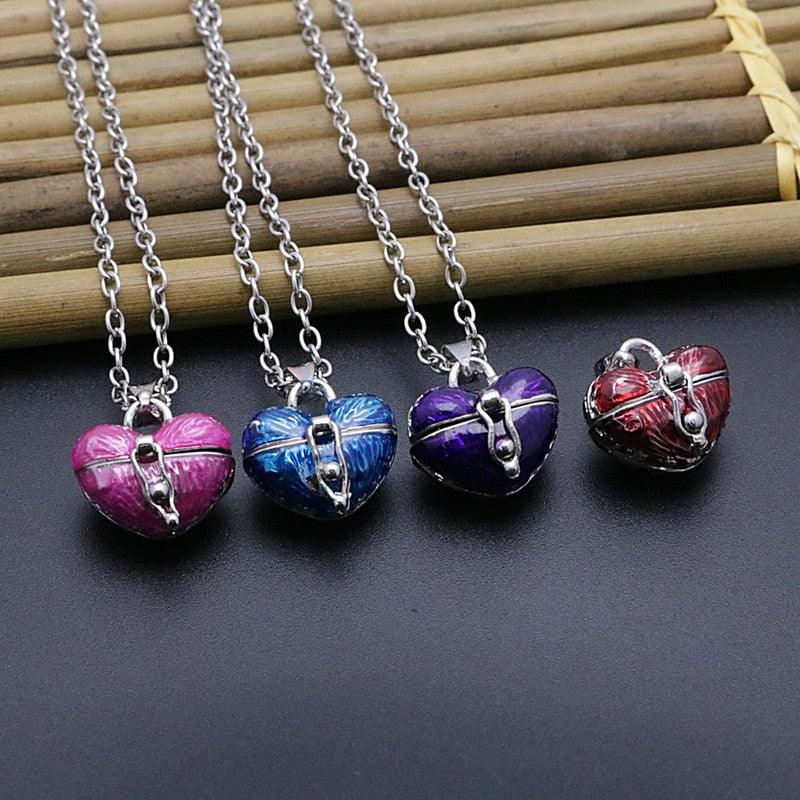 Heart Pill Case Necklace
