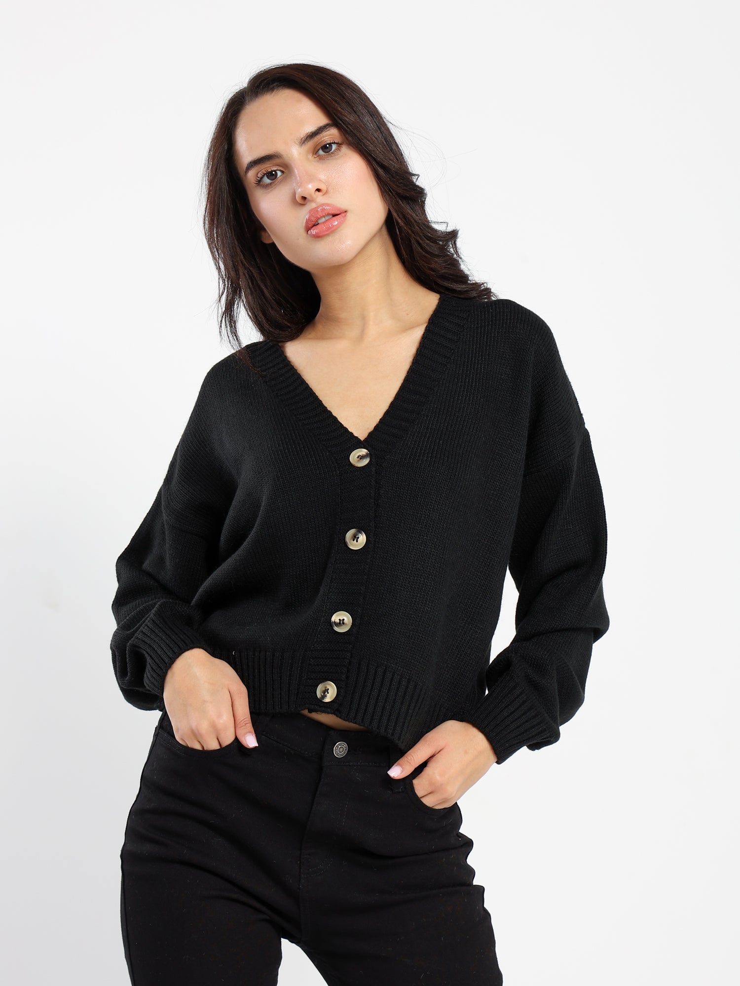 Basic Short Solid Cardigan