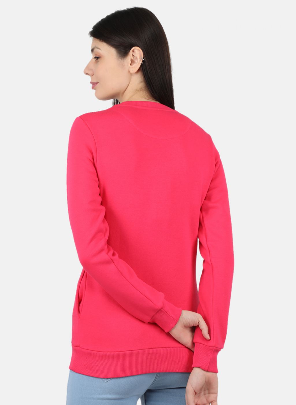 Women Pink Embroidered Sweatshirt