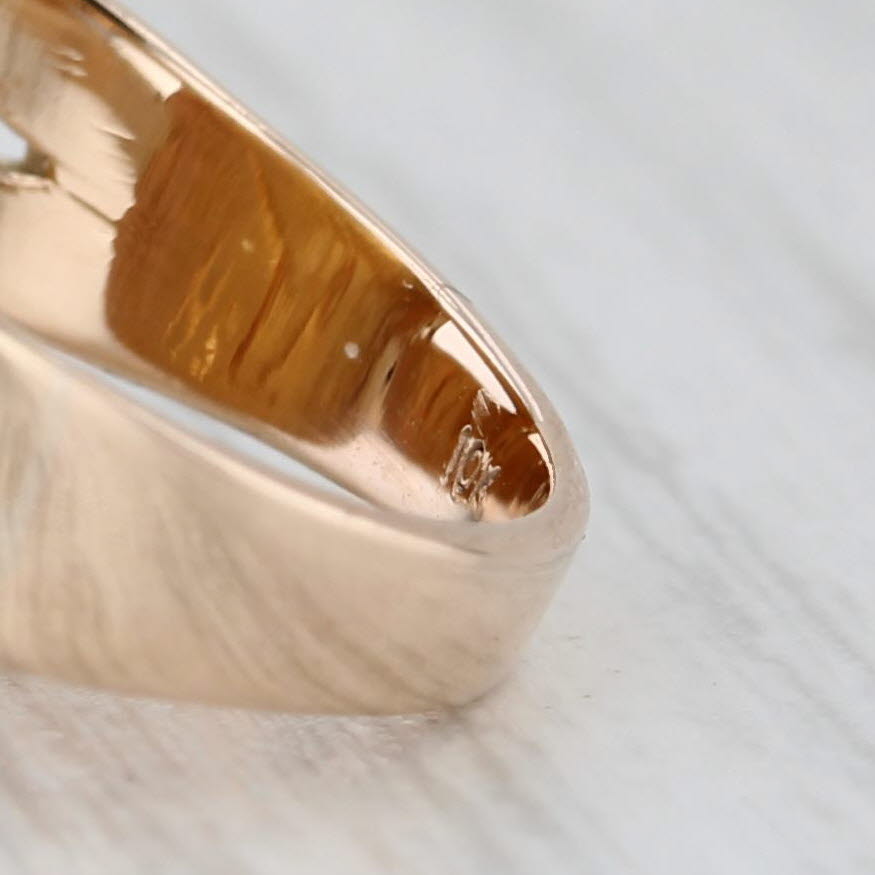 Authentic 1927 $2.50 Pressed US Coin Ring 10k 900 Yellow Rose Gold Size 7.75