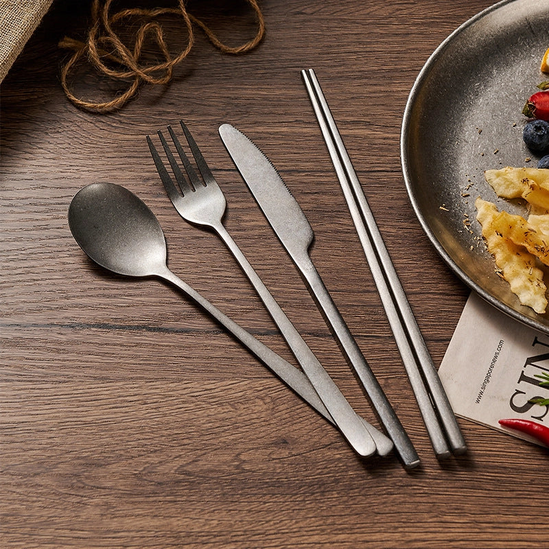 Casual Elegant Pastoral Solid Color 304 Stainless Steel Tableware 1 Piece