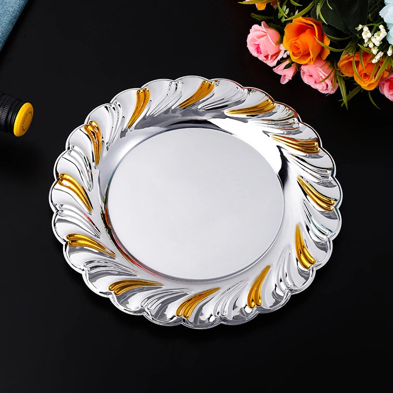 Casual Solid Color Metal Plate 1 Piece