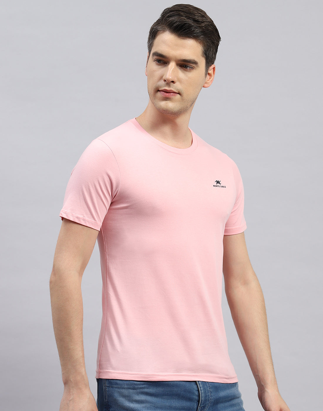 Men Green. Blue & Pink Solid Round Neck Half Sleeve T-Shirt (Pack of 3)