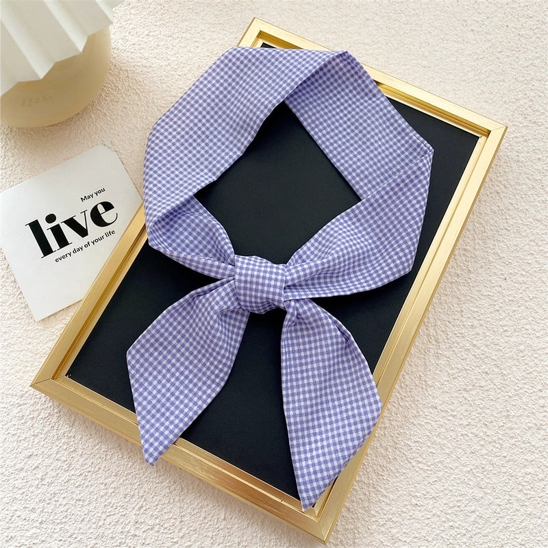 Fashion Printing Streamer Narrow Silk Scarf