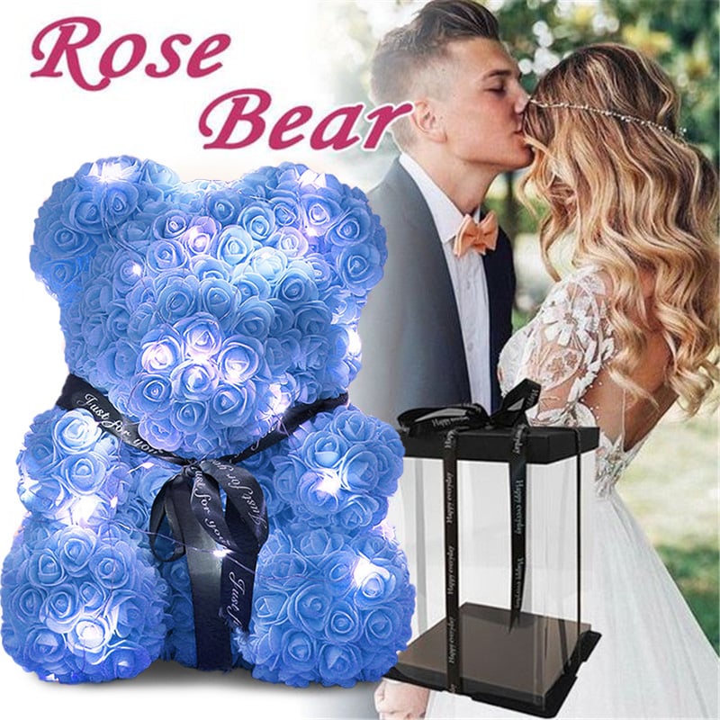Handmade Rose Teddy Bear-Eternal Love
