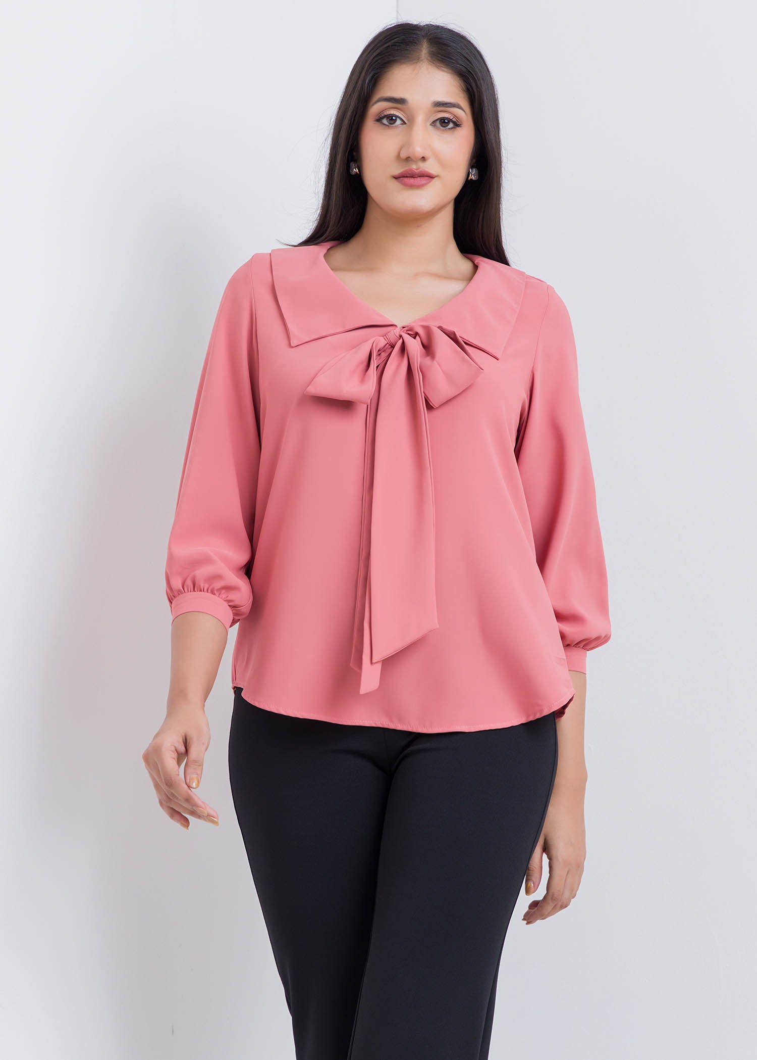 Blouse With Tie Detail