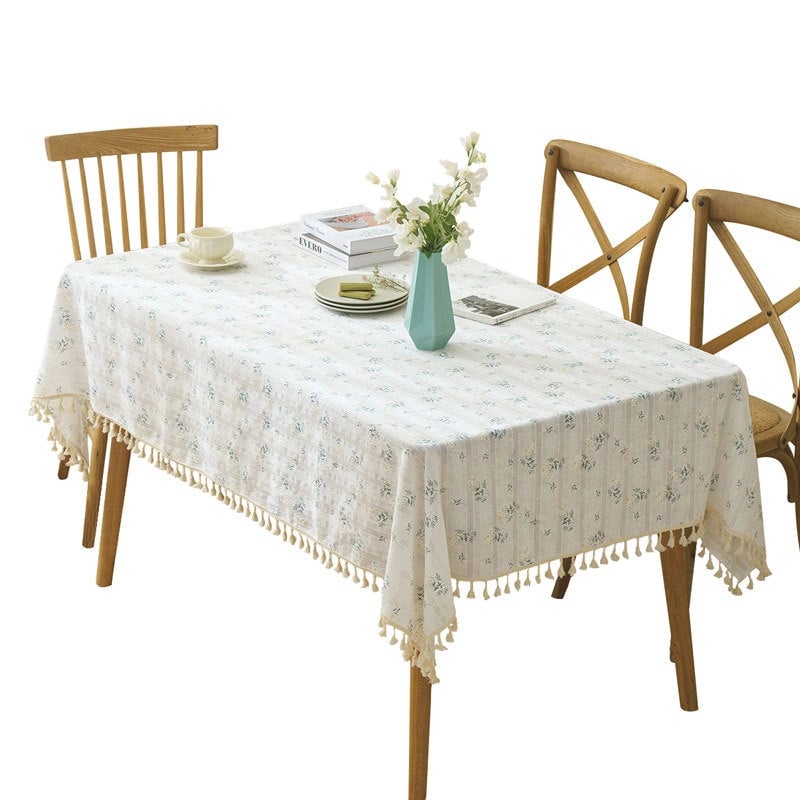 Sweet Color Block Cotton Tablecloths