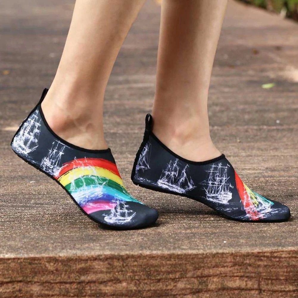 🌤️Summer Sale🏖️ Womens and Mens Water Shoes Barefoot Quick-Dry Aqua Socks