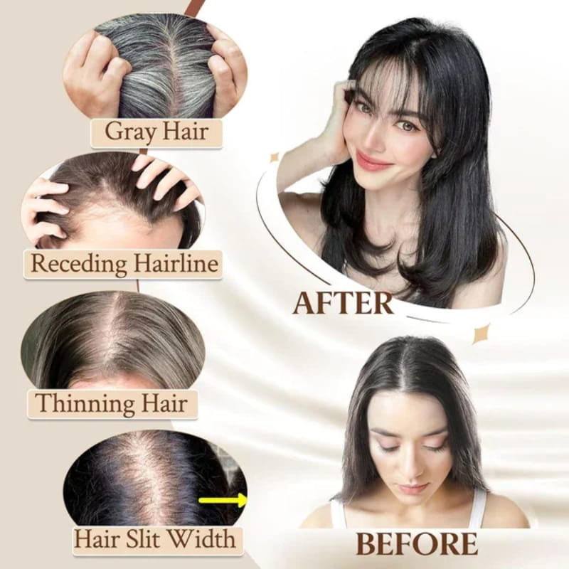 50% Christmas Discount🎅Natural Hair Toppers with Bangs for Women🛒