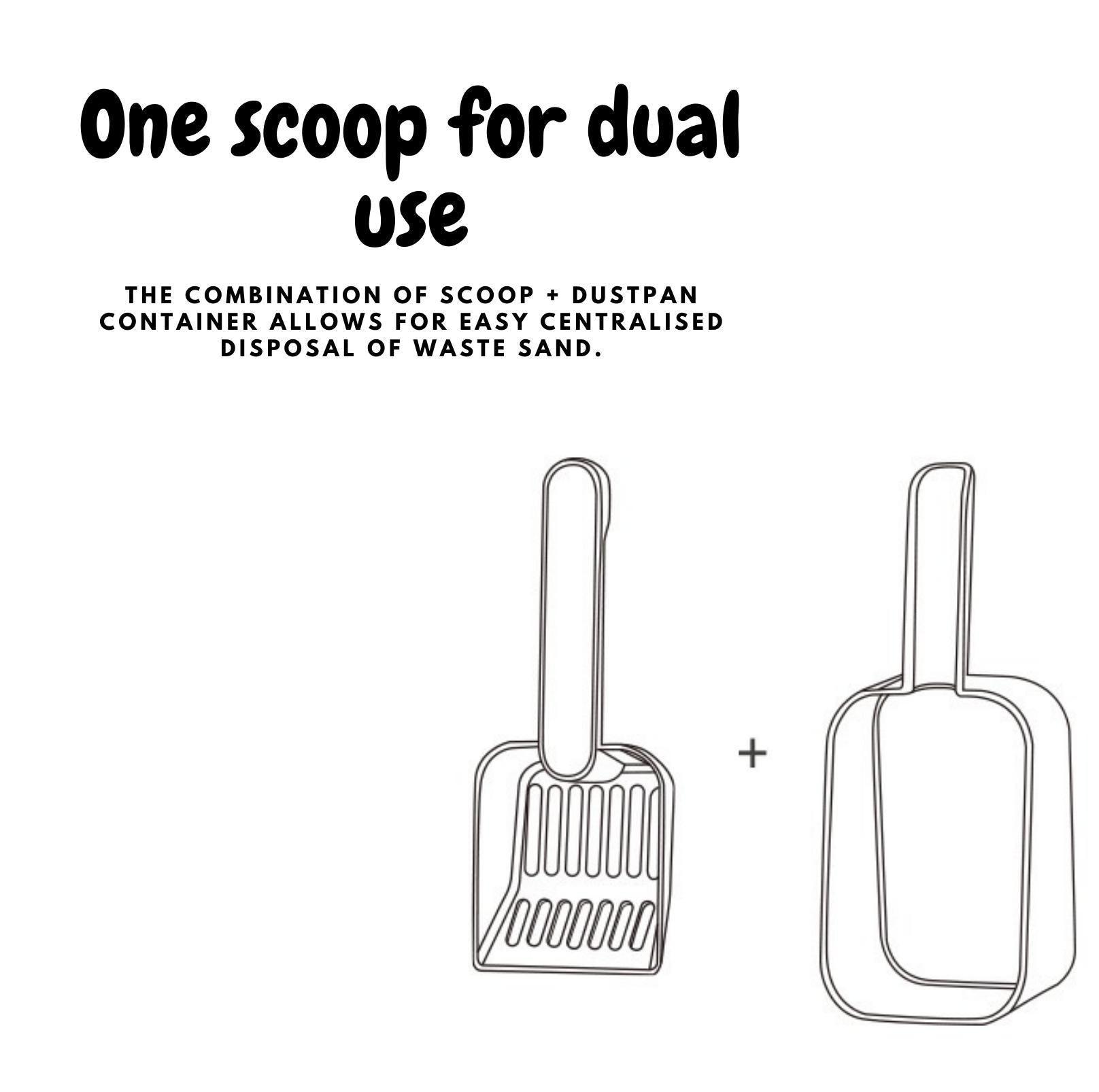 Cat Litter Scoop and Dustpan Combo - Easy Waste Disposal