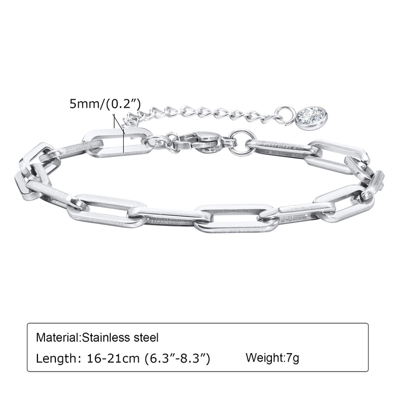 Solid Color 304 Stainless Steel 18K Gold Plated Bracelets In Bulk