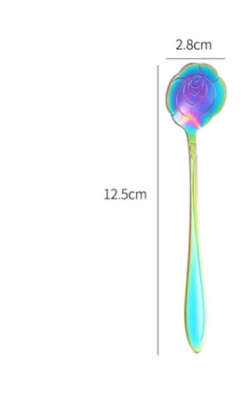 Casual Flower Stainless Steel Spoon