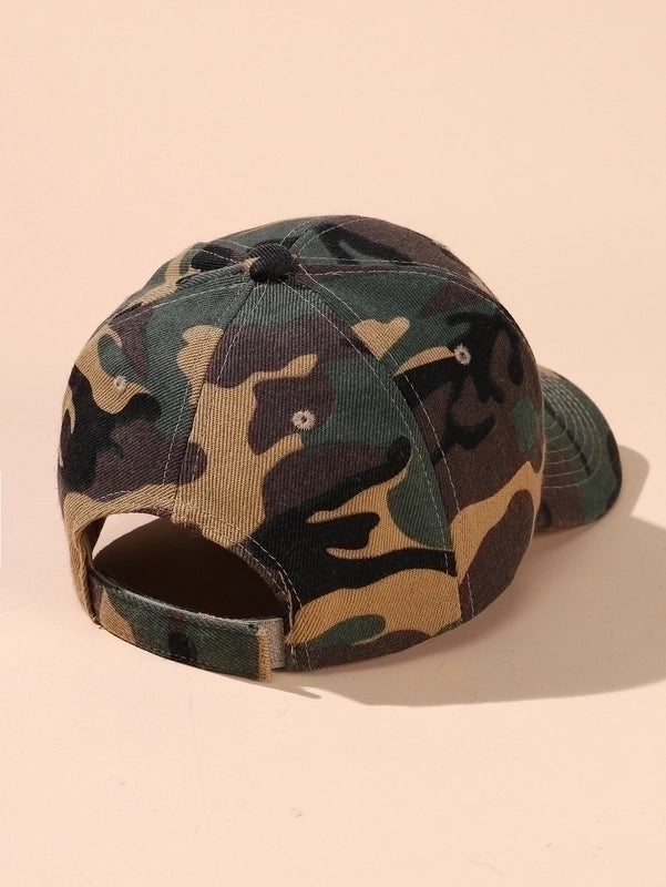 Unisex Minimalist Camouflage Curved Eaves Baseball Cap